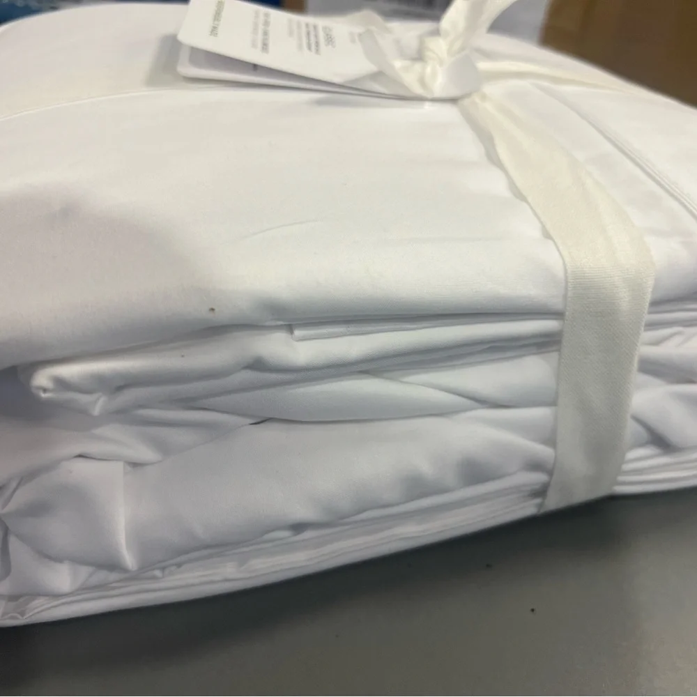 New Pottery Barn PB Classic 400 TC KING Sheet Set, WHITE,